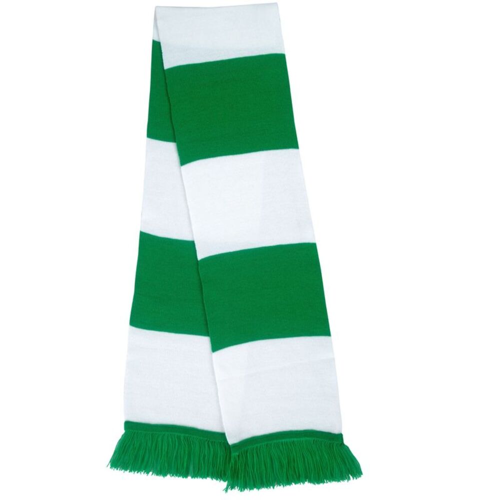 Result Winter Essentials Team Scarf / Kelly Green/White